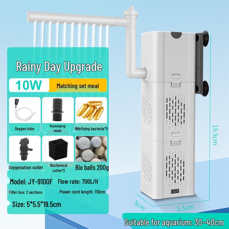 

«Три в одном: бесшумный фильтр для аквариума и циркуляционный насос для разведения рыб и черепах»