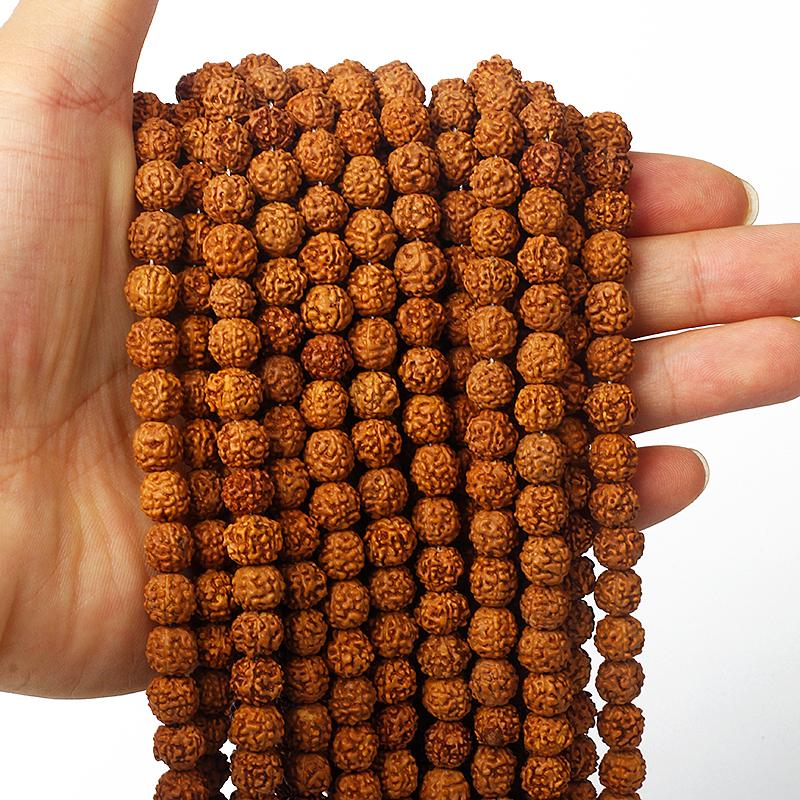 

108 Vajra Bodhi Rudraksha for Making Jewelry 7/9mm Meditation Prayer Tibetan Buddhism Beads for Necklace Bracelets Accessories 7mm