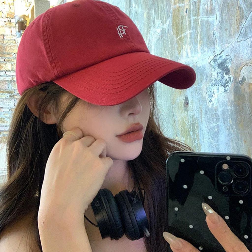 New Cotton Embroidery Letters Baseball Cap For Women Men Solid Color Adjustable Sunshade Hat Outdoor Hip Hop Sports Peaked Caps
