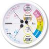 SHINWA Round Thermometer Hygrometer for Heatstroke Management (CN Version)