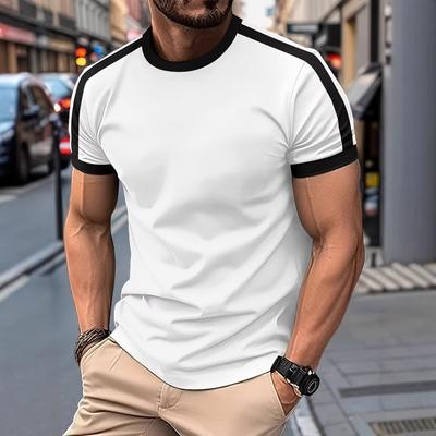Men's Summer Loose Casual T-shirt and Summer Short-sleeved Breathable Top