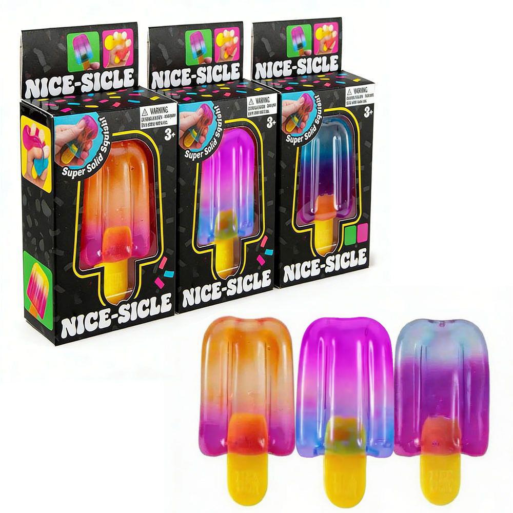 Schylling Needoh Nice-Sicle Sensory Fidget Cube Stress Relief Squishy Cube Anti-Anxiety Squeeze Toy For Focus Adhd Population