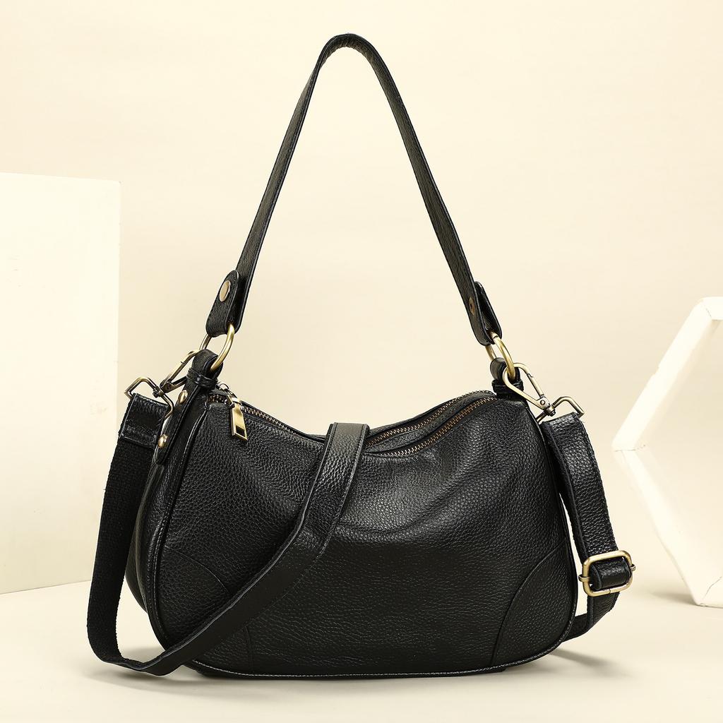 Full-Grain Underarm Hobo Bag - Elevated Sophisticati Crossbody for Women, Cvertible Shoulder Sling Handbag 24hr Carryall