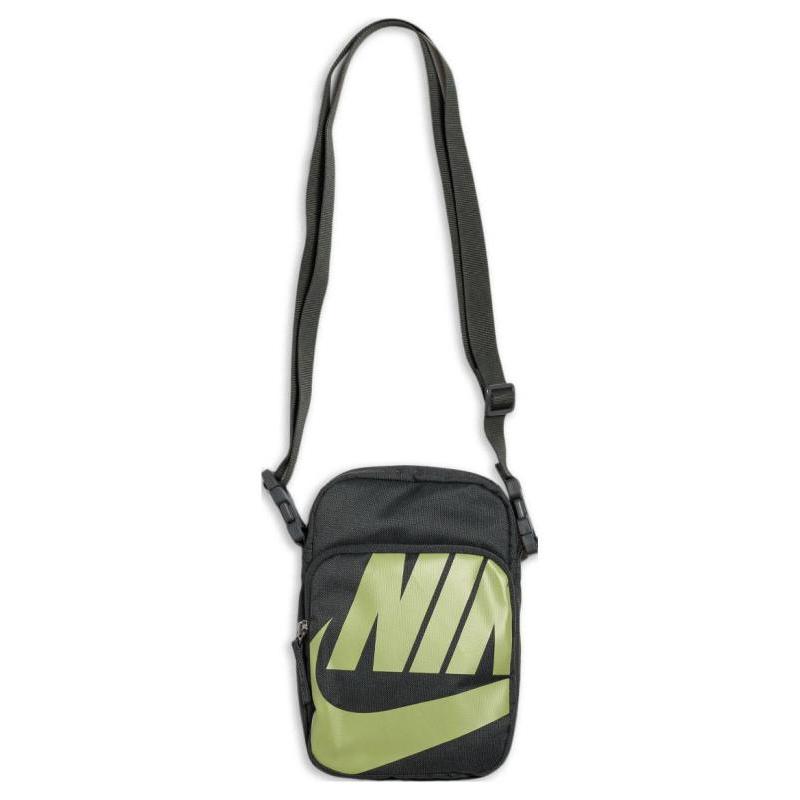 Nike Heritage Polyester Small Shoulder Bag, Crossbody Bag Trumpets Unisex Green Casual BA6344-070 Casual BA6344-070