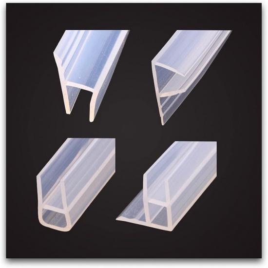 6 8 10 12mm Glass Seals Frameless Shower Bathroom Door Window Balcony Screen Sealing Strip Weatherstrip Draft Stopper Big H (Length : 5M, Shape : H)