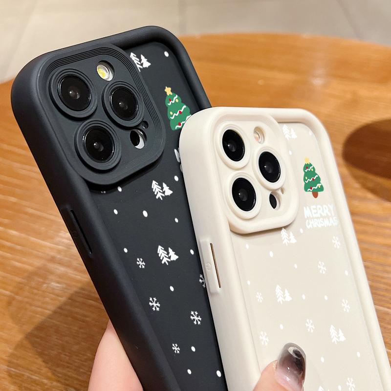 Veselé Vianoce Mäkké TPU puzdro Pre iPhone 17 15 16 Pro Max 14 13 12 11 Pro Max 16e Nárazuvzdorné Silikónové puzdro na telefón Darček na rok