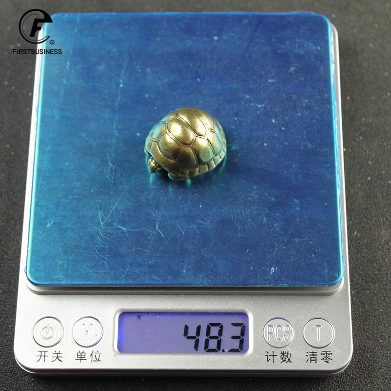 

Heavy Ball Shape Turtle Miniatures Figurines Antique Metal Brass Animal Tortoise Small Statue Tea Pet Table Ornament Home Decors