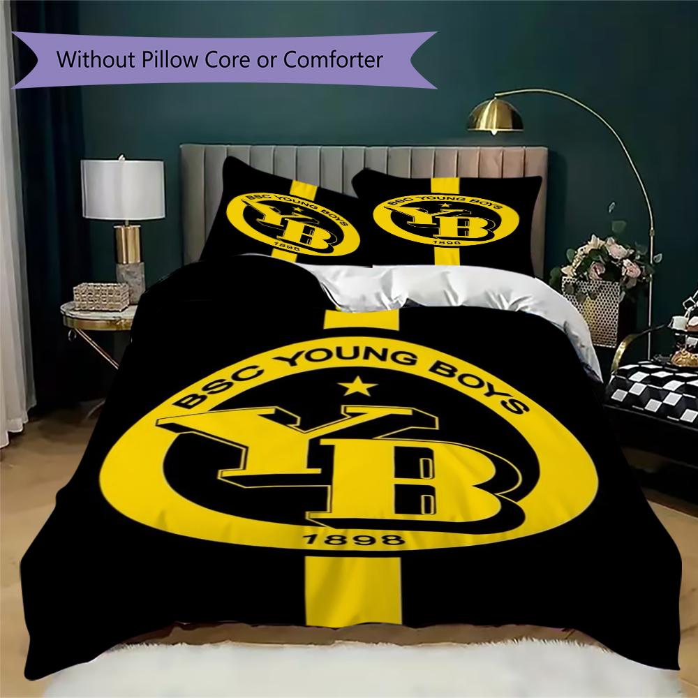 BSC Young Pattern Set Copripiumino Trapuntato Copripiumino Federa Decorazione per la Casa Regalo di Compleanno (1 * copripiumino + 2 * federe senza imbottitura)22