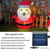 Solar Christmas Snowman and Santa String Lights for Courtyard, Villa, Garden, and Mall Holiday Decor.