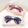 Fashionable Sunglass Men Gradient Sunglasses Women Pilot Glasses Sun Protection Lentes De Sol Lunettes De Soleil Homme