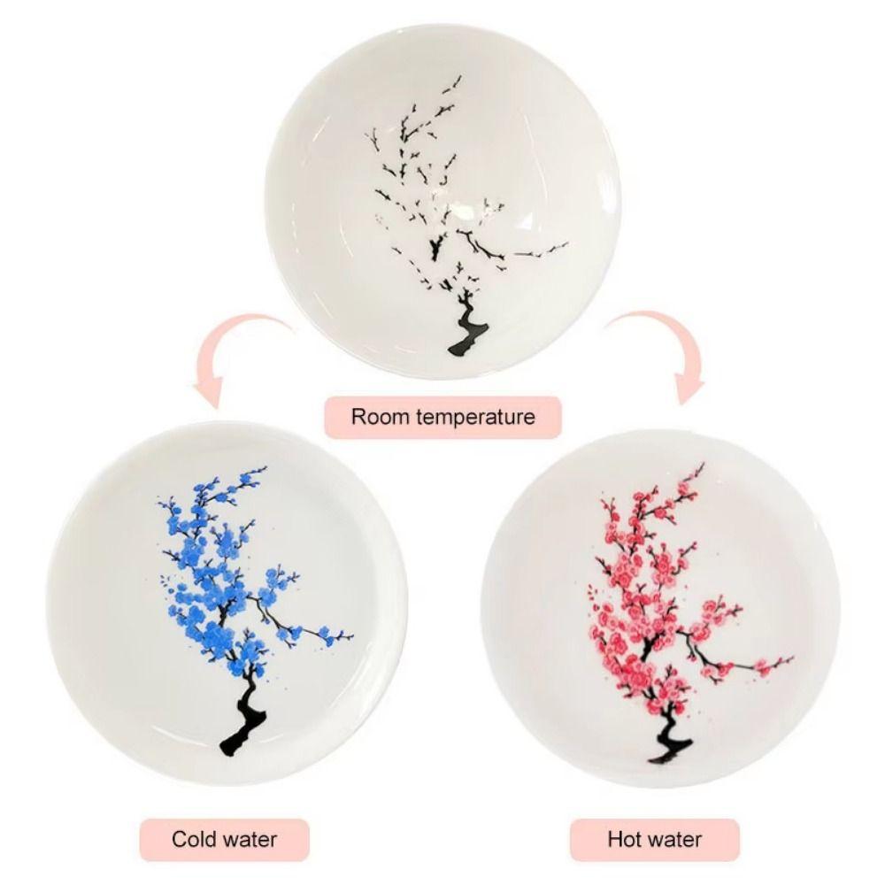 Creative Magic Sakura Cup Cold/Hot Water Discoloration Cold/Hot Water Bowl  Milk Tea