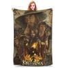 L-Lords Of The R-Rings  Warm Soft Blankets  Students Plush Throw Blanket Novelty Bedroom Flannel Bedspread Sofa Bed Cover