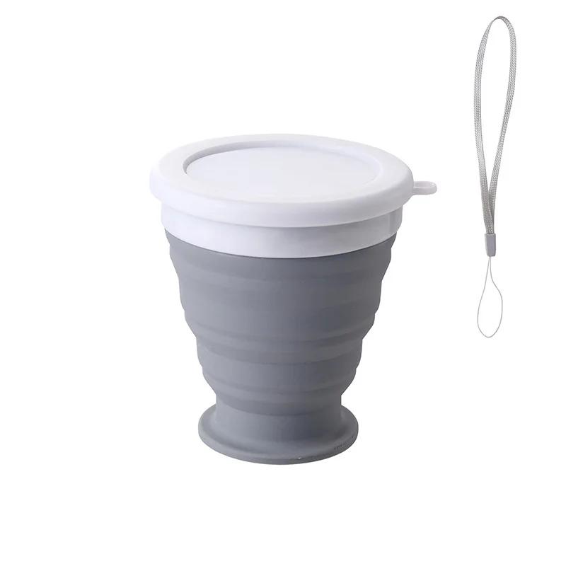 100/200/350mlTelescopic Portable Silicone Folding Cup Food Grade Water Cup Travel Drinking Ware Mug Outdoor Resin Coffee Handcup