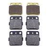 1 conjunto de pastilhas de freio dianteiro e traseiro para motocicleta para SUZUKI ATV LTZ 400 QuadSport (2003-2011) Discos de freio metálicos LTZ400 LT-Z LT-Z400
