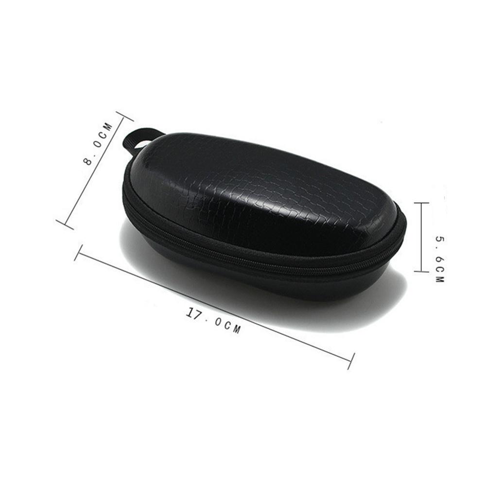Portable Leather Sunglasses Case Women Men Glasses Box Zipper Eyeglasses Protector Box Hard Eye Glasses Case Eyewear Accessories