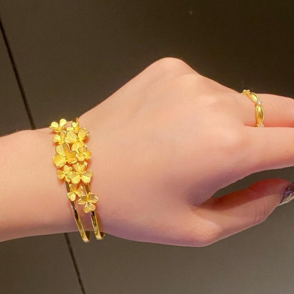 Zinc Alloy Hollowed-Out Bracelet Profusion Of Flowers Luxury Quality Jewelry Best Selling Fashion Jewelry Exquisite Charms Gift