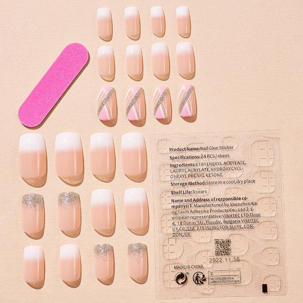 

High-End European & American Gradient Removable Flash Nail Tips