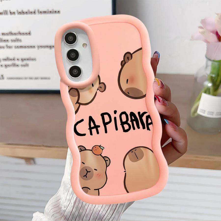 Case for Samsung Galaxy A50 A52 A55 A02s A51 A73 A30 A06 A04 A03 A20 A05 Soft Phone Cover Cartoon Capybara