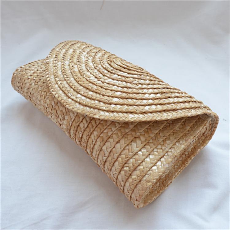 Handmade Women's Straw Woven Clutch Bag - Perfect for Holiday Travel & Fashion