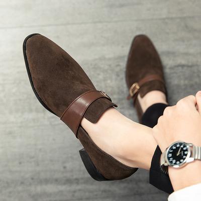 Nouvelles Chaussures Lefu Chaussures Homme Noir Marron Décontracté Chaussures Habillées Une Étape Mat Gentleman Bureau Affaires Chaussures Taille38-48
