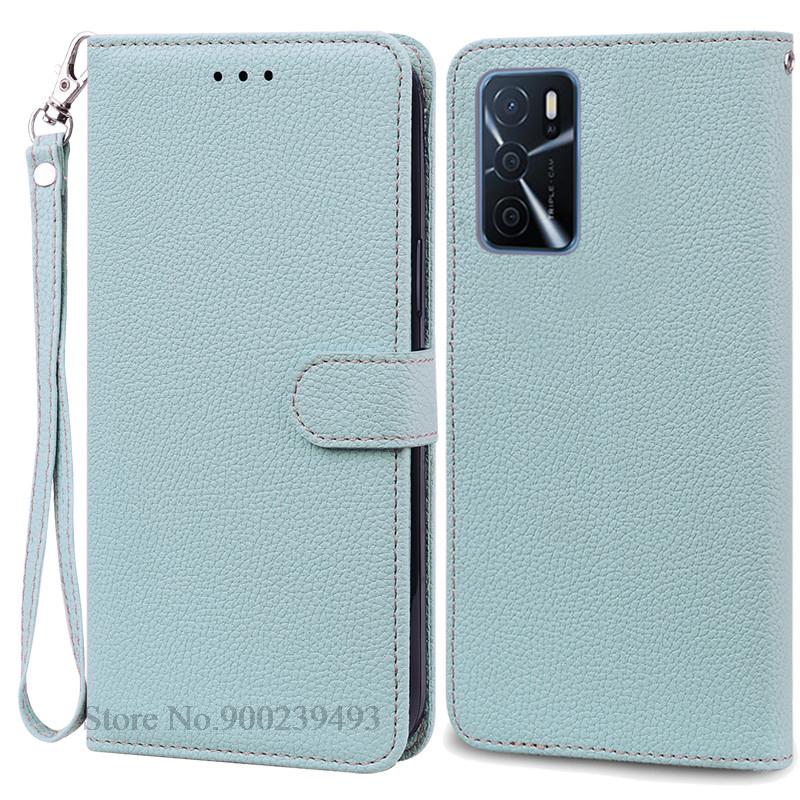 Pour OPPO A16 Étui Portefeuille à Rabat en Cuir Pour Oppo A16s Étui OppoA16 s CPH2269 CPH2271 Étui en Silicone Pour Oppo A16 A16s Housse