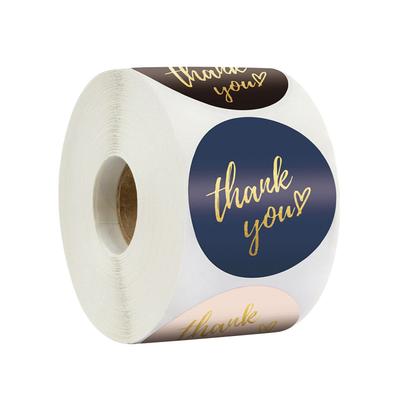 Hot Stamping, Thank You Stickers, Gratitude, Friends and Family, Thankyou, Circular, Self-adhesive Labels, Gift Decorations, Sealing Stickers