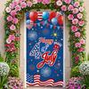 High-Quality Material American Flag Banner Indoor Decoration American Celebration Banner Colorful Balloons for Independence Day