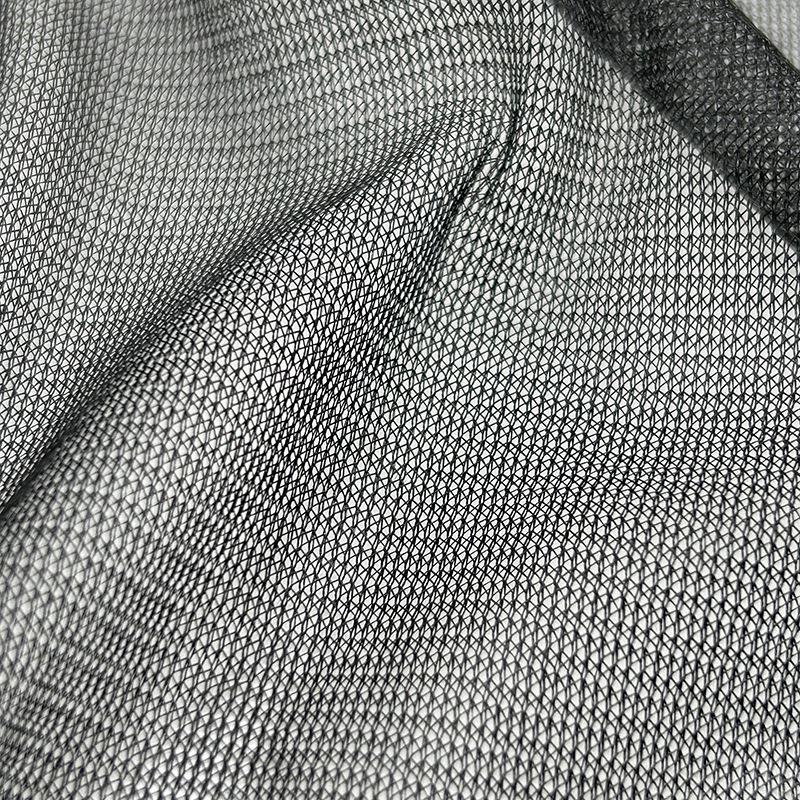 Schwarzes Trikot-Netz Mückennetzstoff - Gestricktes Polyester Schuhmaterial