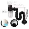 Flexible Sink Drain Pipe Wash Basin Drainer Sink Sewer Tube Anti Odor Drain Hose Extension Tube Bathroom Kitchen Accessories