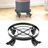 Outdoor Indoor Planter Caddy Mover with Swivel Wheels Round Flower Pot Stand Rack, No Scratches ,