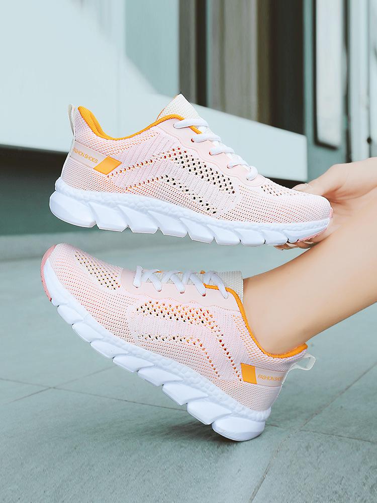 Summer casual shoes thin breathable ultra-light soft sole long standing not tired feet sports shoes hollow single net