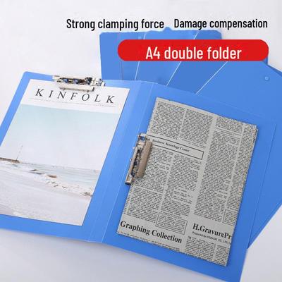 Složka A4 PP s volnými listy s dvojitým klipem - Silná kancelářská složka pro ukládání