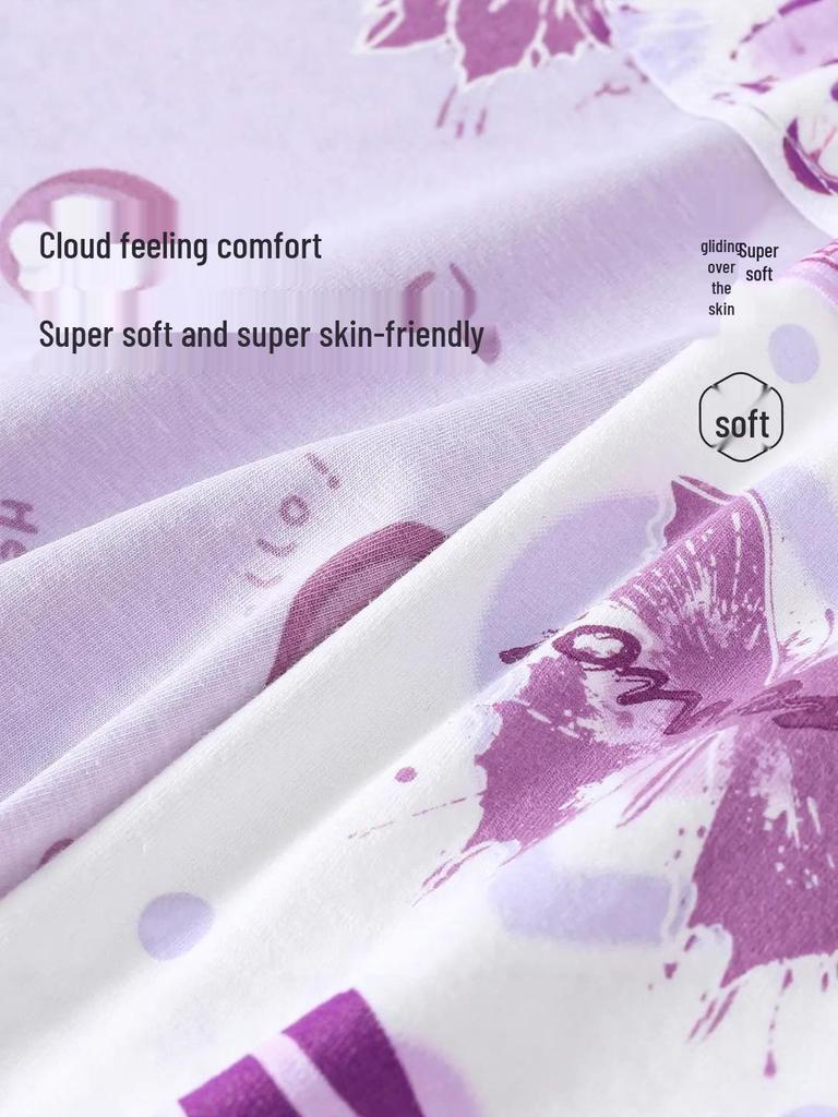 Girls' Pure Cotton Antibacterial Boxer Shorts - Comfortable Toddler & Little Girl Underwear