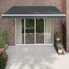 Retractable Awning Anthracite 3x2.5 M Fabric and Aluminum
