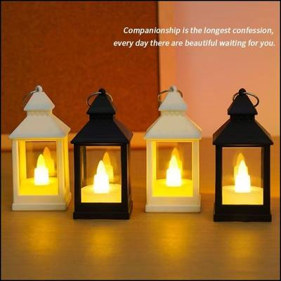 European Retro LED Portable Electronic Candle Lamp For Bedroom Bedside Decoration And Desktop Ornament