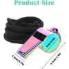 Subcontract High-quality Stainless Steel Rope Colorful Whistle Outdoor Survival Life-saving Coach Football Referee Whistle