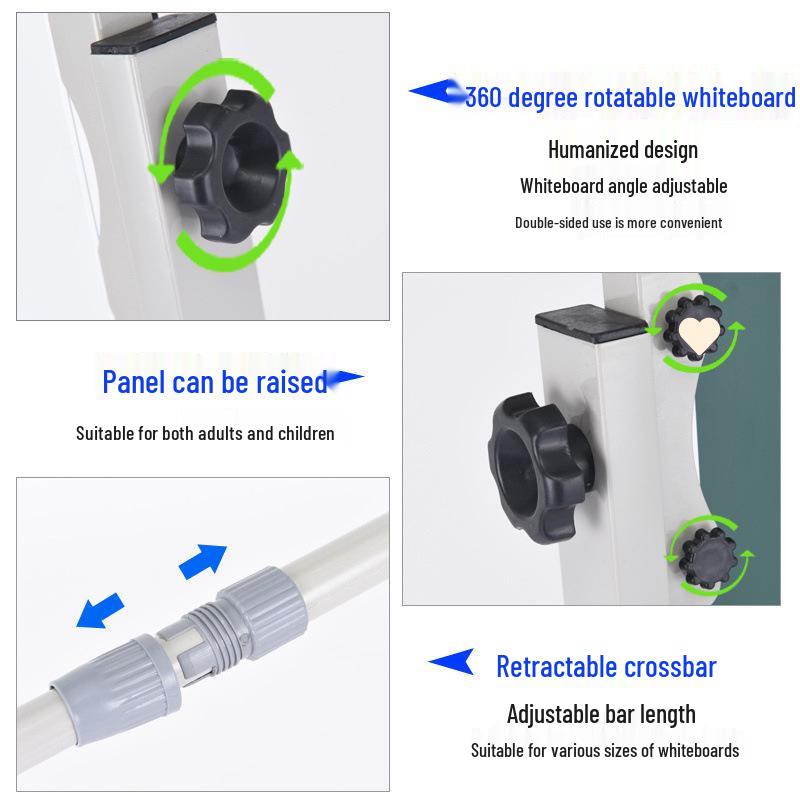 Nastavitelná tabule na stojanu pro domácí, kancelářské a třídní použití