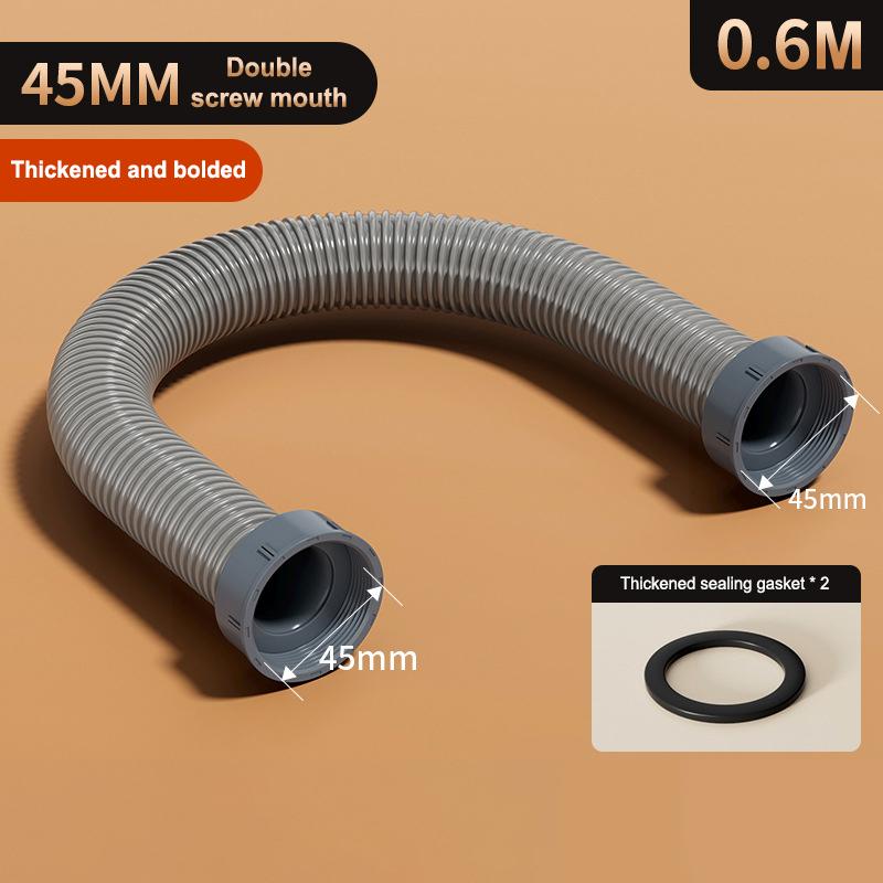 Kitchen Garbage Disposal Hose Drain Pipe 2 Way Connection Adapter Fit for Double Washing Basin Sink Usage