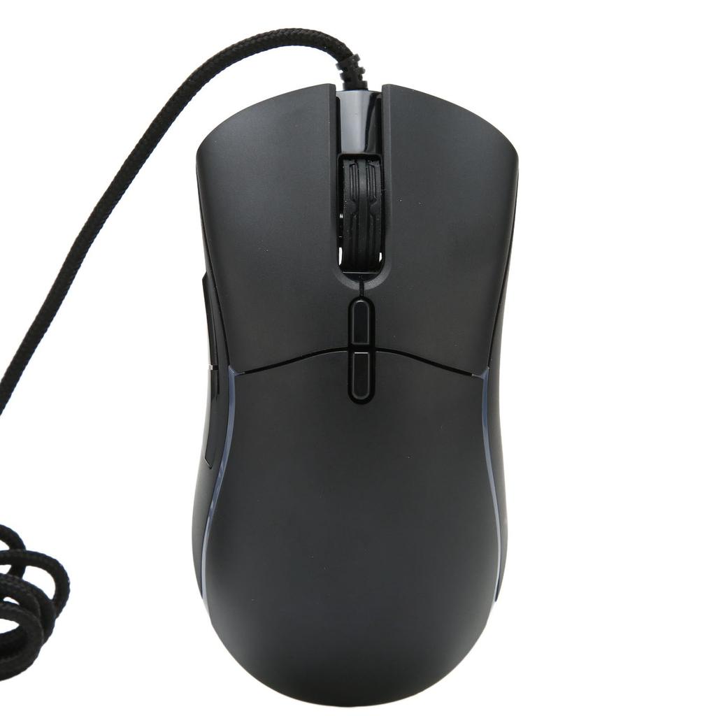 Gaming Mouse Maximum 12800 DPI RGB Backlit Lightweight Ergonomic Stable Accurate Wired Mouse for Desktop Laptop