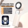 Handheld Pocket Fan USB Rechargeable LED Digtal Display Fan with Strong Airflows Cooling Device for Hot Weather
