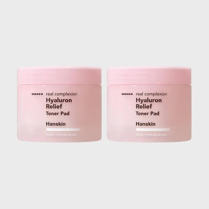 Real Complexion Hyaluronic Relief Toner Pad 60 Sheets x 2