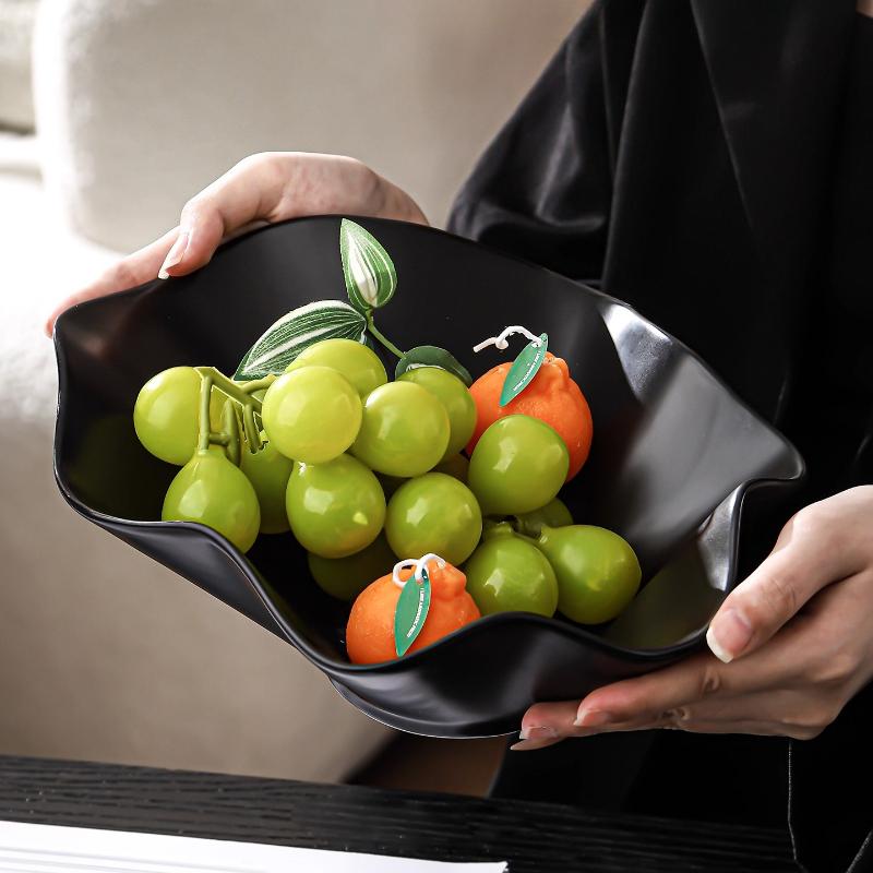 Piatti Frutta Ceramica Organizzatori Cucina Irregolari Vassoio Contenitore Storage Scrivania Casa Snack Piatto Ondulato Decorazione Organizzatori Cucina