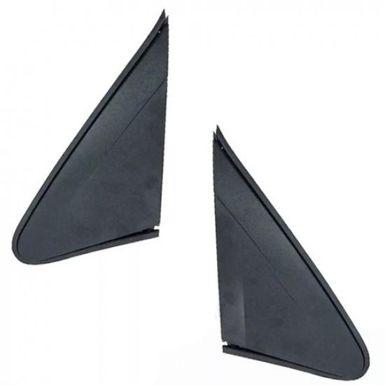 2pcs Left Right Front Rearview Mirror Molding Triangle Trim Cover For Cruze