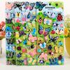10 Sheets/Set Cartoon Insect Bee Ladybug Sticker Cute 3D Bubble PVC Scrapbooking Stickers for Children Boy Girl Cognitive Toys