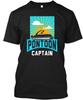 Funny Pontoon Boat Boating Captain Gift TTshirt Made In the USA Size S To 5XL
