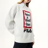 New FILA Have A Good Time Collection Sweaters Unisex Vanilla White F11U149401F-IV