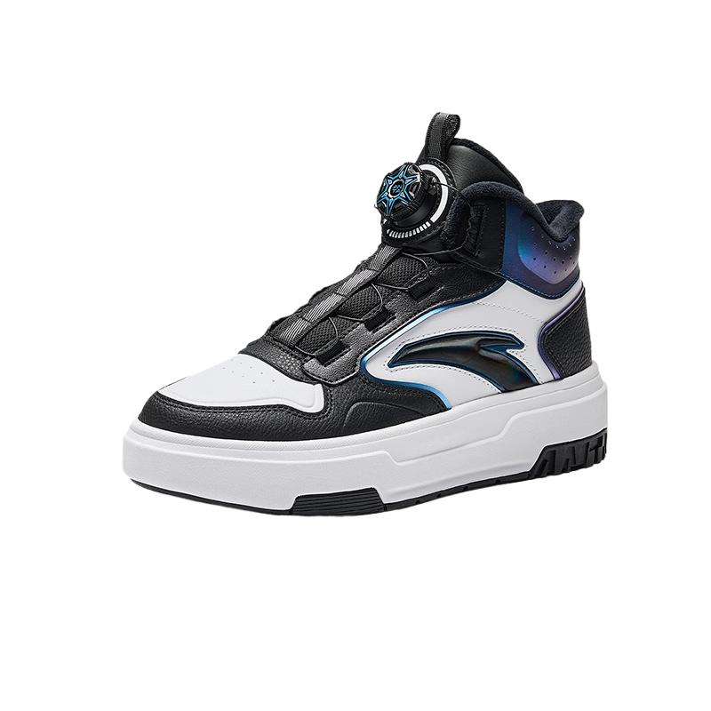Anta Bequeme Winddichte Mode Vielseitig Langlebig Warm High-Top Kinder Skateschuhe Kinder Sneaker Weiß Schwarz Blau 312446923-2