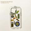 Beaded Pomegranate Sun Phone Case For iPhone 17 16 16e 15 14 13 12 11 Mini Pro Max X XR XSMax 8 Air Plus Transparent Back Cover