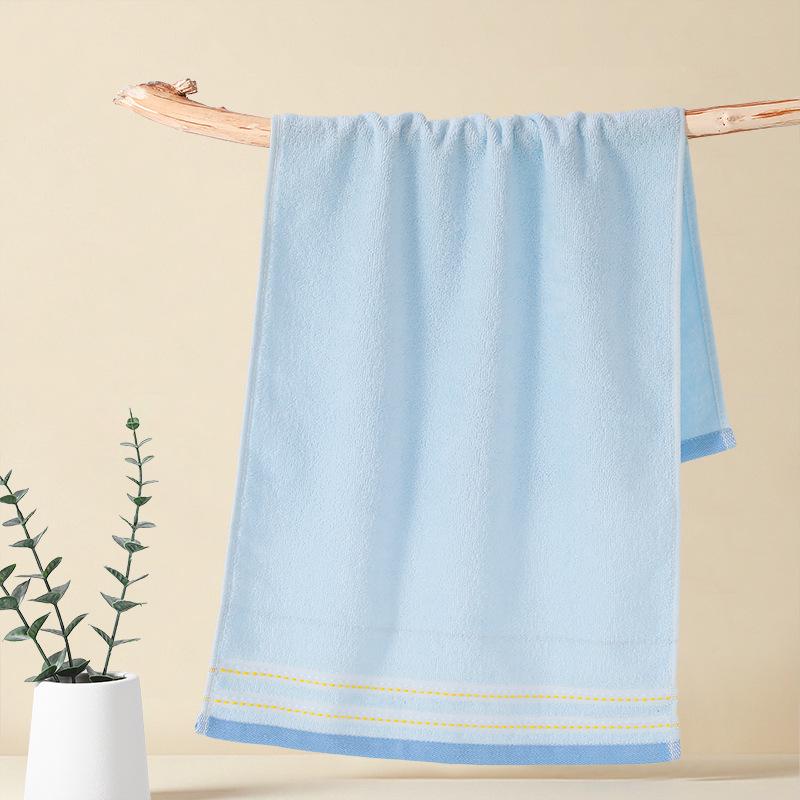 Gaoyang Dickes Reines Baumwoll-Weiches Wasserabsorbierendes Handtuch, Einfarbig, Erwachsenen-Waschlappen