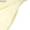 ZANZEA Women Casual Round Neck Sleeveless Summer Tank Dress